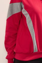 LTS Tall Red Colour Block Sweatshirt | Long Tall Sally 4