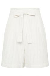 LTS Tall Woman's Cream Lurex Shorts | Long Tall Sally 2