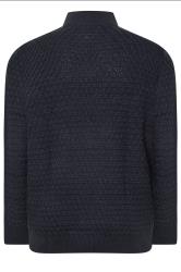 JACK & JONES Big & Tall Navy Blue High Neck Quarter Zip Jumper | BadRhino 4