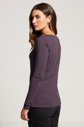 LTS Tall 2 PACK Purple & Black Square Neck Tops | Long Tall Sally 5