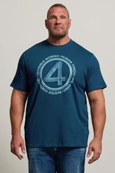 BadRhino Big & Tall Blue Fantastic 4 Graphic T-Shirt | BadRhino 1