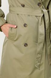LTS Tall Sage Green Balloon Sleeve Buckle Trench Coat | Long Tall Sally 4