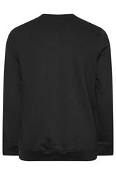 BadRhino Big & Tall Black Skull & Snake Graphic Sweatshirt | BadRhino 2