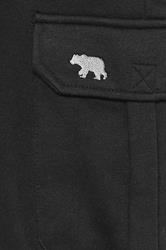 D555 Big & Tall Black Cargo Cuffed Joggers | BadRhino 3