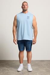 BadRhino Big & Tall Light Blue Sun Graphic Vest Top | BadRhino 2
