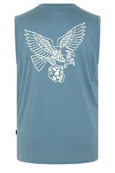 BadRhino Big & Tall Blue Eagle Graphic Extra Long Muscle Vest | BadRhino 7