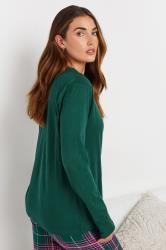 LTS Tall Forest Green Cotton Pyjama Top | Long Tall Sally 7