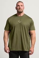 IronRhino Big & Tall Olive Green Performance T-Shirt | BadRhino 3