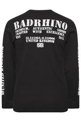 BadRhino Big & Tall Black Military Waffle Texture Long sleeve T-Shirt | BadRhino 8