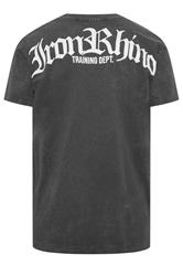 IronRhino Big & Tall Grey Acid Wash Old English T-Shirt | BadRhino 7