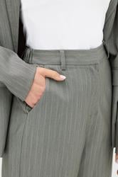 LTS PREMIUM Tall Grey Stripe Wide Leg Trousers | Long Tall Sally 6