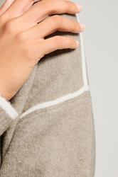 LTS Tall Natural Brown Contrast Piping Jumper | Long Tall Sally 4
