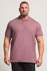 BadRhino Big & Tall Plum Purple Jersey Polo Shirt | BadRhino 1