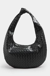 Black Knot Detail Woven Shoulder Bag | Yours Clothing 3