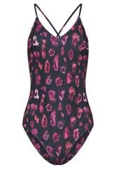 LTS Tall Womens Black & Pink Ombre Animal Print Swimsuit | Long Tall Sally 5