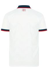 BadRhino Big & Tall White England Football Polo Shirt | BadRhino 7