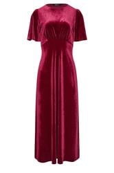 LTS Tall Red Velour Midi Tea Dress | Long Tall Sally 1