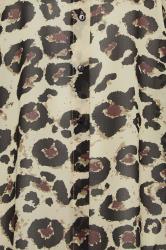 LTS Tall Brown Leopard Print Longline Beach Shirt | Long Tall Sally 5