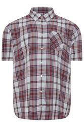 BEN SHERMAN Big & Tall Light Blue Check Print Shirt