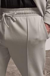 BadRhino Big & Tall Natural Brown Textured Jersey Joggers | BadRhino 4