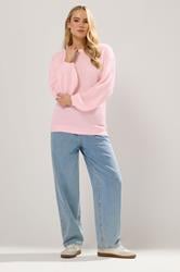 LTS Tall Pink Balloon Sleeve Jumper | Long Tall Sally  2