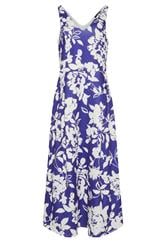 LTS Tall Navy Blue Floral Pleated Midi Dress
