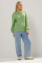 LTS Tall Green Balloon Sleeve Jumper | Long Tall Sally  2