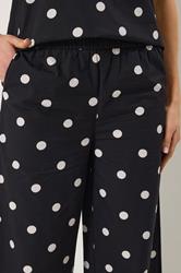 LTS Tall Women's  Black Polka Dot Wide Leg Trousers | Long Tall Sally 4