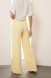 LTS Tall Buttermilk Yellow Wide Leg Trousers | Long Tall Sally 3