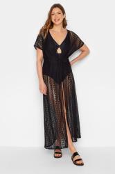 LTS Tall Black Crochet Longline Beach Kaftan | Long Tall Sally 2