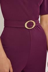 LTS Tall Berry Red Belted Jumpsuit | Long Tall Sally 4