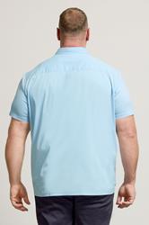 BadRhino Big & Tall Light Blue Short Sleeve Shirt 3