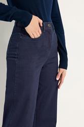 LTS Tall Women's Dark Indigo Blue Wide Leg Jeans | Long Tall Sally 4