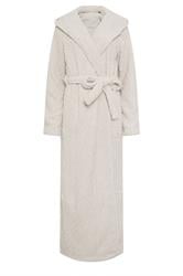 LTS Tall Natural Brown Cable Maxi Dressing Gown | Long Tall Sally  1