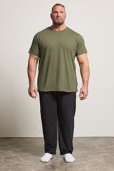 BadRhino Big & Tall Olive Green Lounge Trouser & T-Shirt Set | BadRhino 1