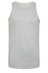 BadRhino Big & Tall Grey Marl Extra Long Plain Vest Top
