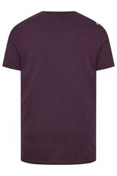 D555 Big & Tall Burgundy Red 'Rock N Roll Forever' Graphic Print T-Shirt | BadRhino 4