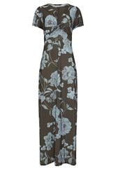 LTS Tall Chocolate Brown Floral Twist Front Maxi Dress