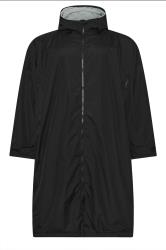 D555 Big & Tall Black Sherpa Lined Waterproof Changing Robe | BadRhino 3