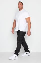 D555 Big & Tall Black Stretch Comfort Fit Jeans | BadRhino 1