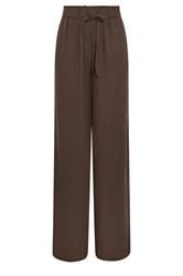 LTS Tall Women's Chocolate Brown Linen Wide Leg Trousers | Long Tall Sally 5