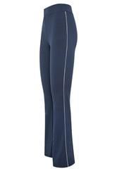 LTS Tall Women's Navy Blue Side Stripe Cotton Flared Leggings | Long Tall Sally 6