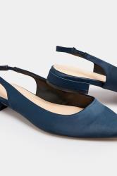 LTS Tall Navy Blue Slingback Point Pumps In Standard Fit | Long Tall Sally 6
