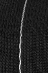 BadRhino Big & Tall Black Ribbed Zip Through Knitted Jumper | BadRhino 8