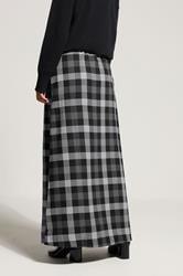 LTS Tall Black Cotton Check Side Tie Maxi Skirt | Long Tall Sally 3