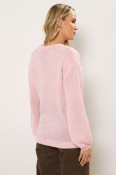LTS Tall Pink Balloon Sleeve Jumper | Long Tall Sally  3