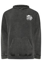 BadRhino Big & Tall Black Sun Bleached Tattoo Graphic Hoodie | BadRhino 6