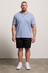 LYLE & SCOTT Big & Tall Bubble Blue Tipped Polo Shirt | BadRhino 1