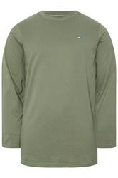 BadRhino Big & Tall Sage Green Core Long Sleeve T-Shirt