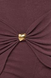 LTS Tall Women's Berry Red Metal Trim Textured Top | Long Tall Sally 4